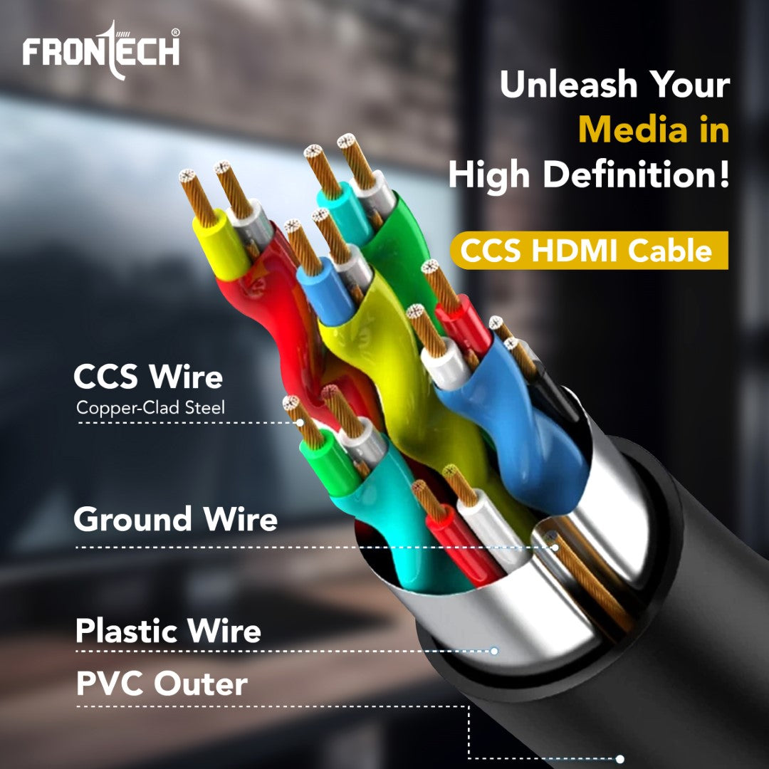 Frontech Copper Clad Steel HDMI Cable - 10M Length (NC-0021) Frontech Copper Clad Steel HDMI Cable - 10M Length (NC-0021)
